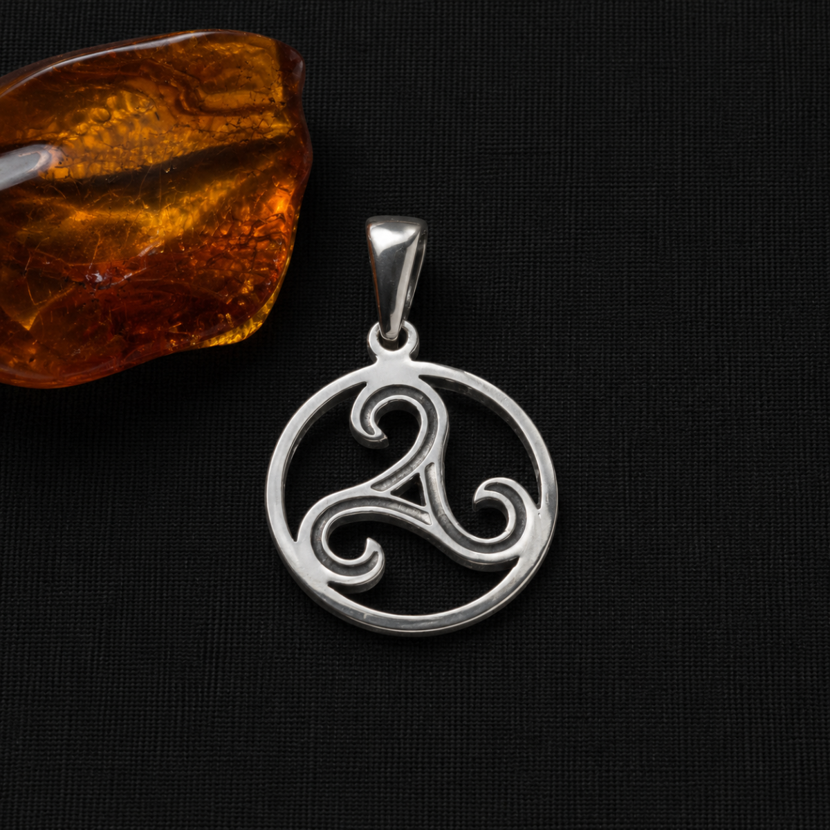 Silver Triskelion Pendant