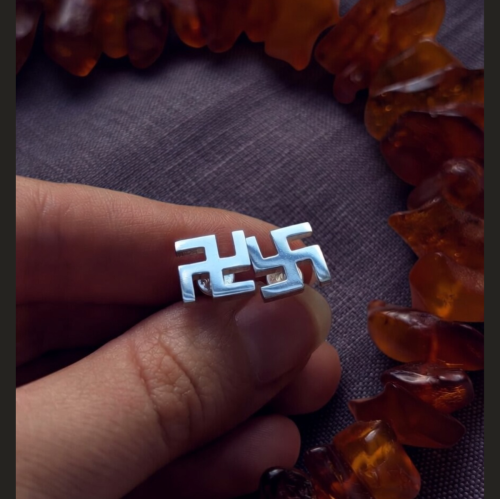 Fire Cross Stud Earrings