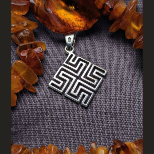 Serpent Fire Cross Pendant
