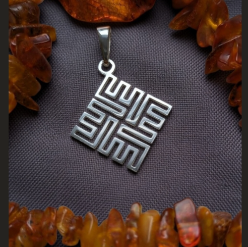 Ūsiņš Fire Cross Pendant