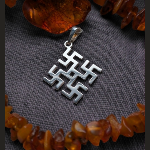 Four Fire Crosses Pendant