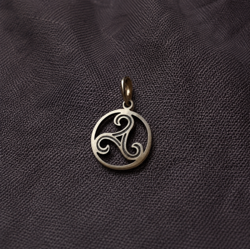 Light Bronze Triskelion Pendant