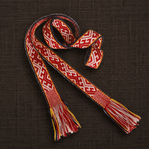 Red Handwoven Jumis Belt