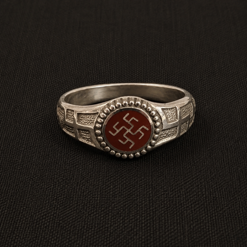 Red Fire Cross Ring