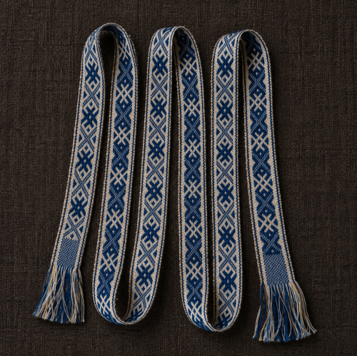 Blue Handwoven Traditional Belt