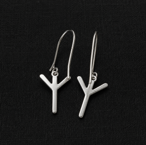 Algiz Rune Earrings