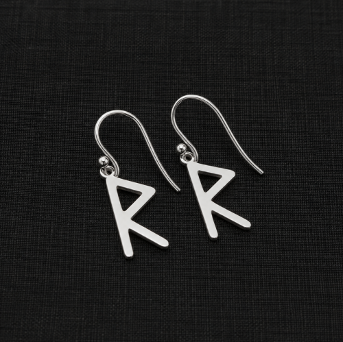 Raido Rune Earrings