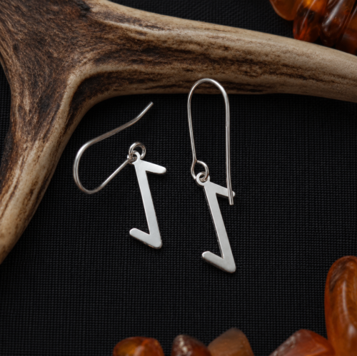 Ihwaz Rune Earrings