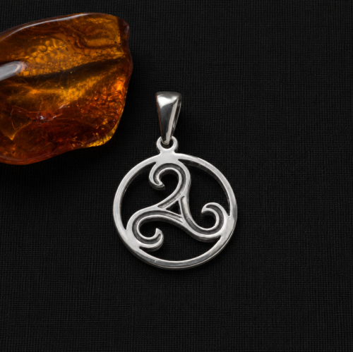 Silver Triskelion Pendant
