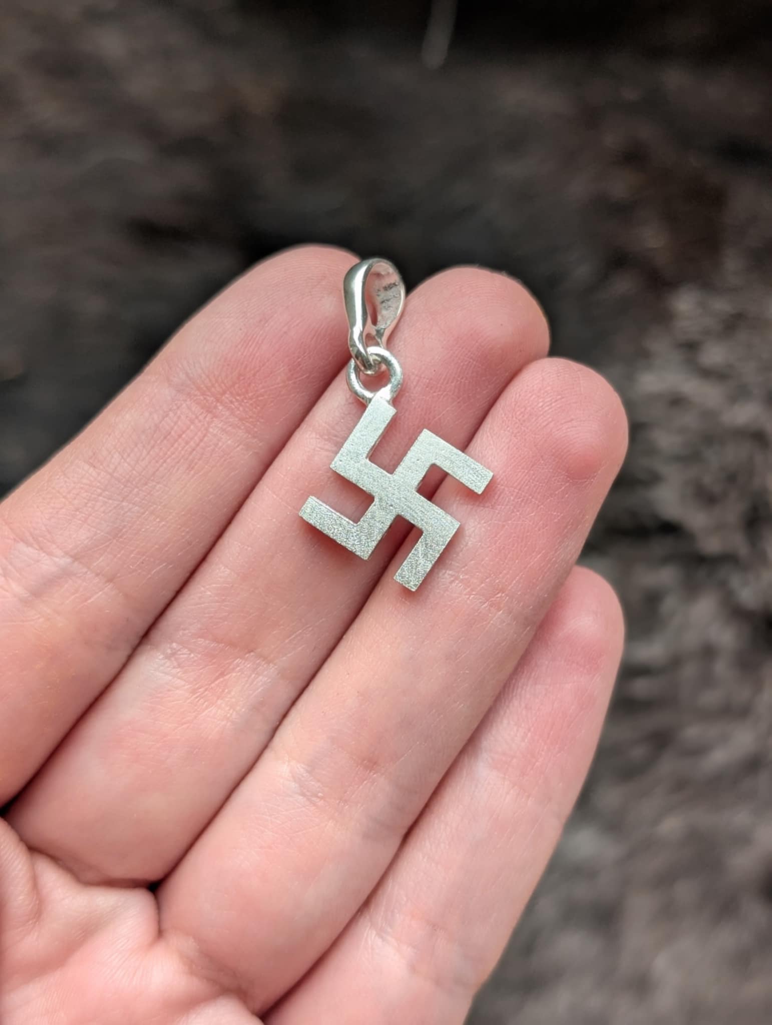 Latvian fire cross pendant